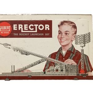Vintage Gilbert Erector The Rocket Launcher Set